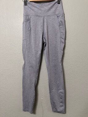 Lilac High-Waisted Leggings - Pocket Athletic Activewear